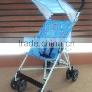 portable fixed backrest baby buggy