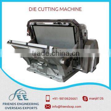 Alloy Steel material Made Die Cutting Machine for Sale at Affordable Cost