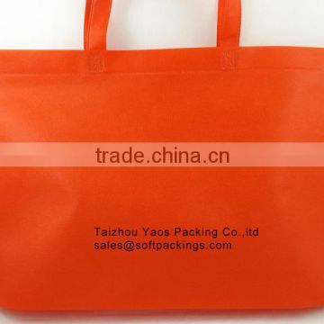 cheap logo shopping tote bag, reusable grocery non woven bag, promotional and eco non woven tote bag made by machine