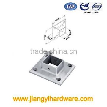 2015 fine casting SS304 square tube handrail base for balustrade handrail                        
                                                Quality Choice