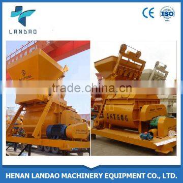 Low price JS750 electric twin shaft forcing concrete mixer machine for sale