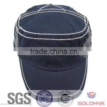 heavy washed high quality army cap with 3D embroidery