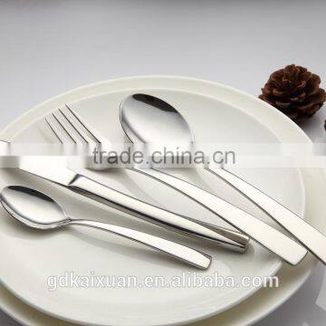 High Grade Mirror Cutlery Set Stainless Steel Spoon Fork Knife For Hotel KX-S201