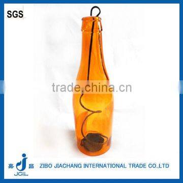 2016 new glass bottle candle holders colored