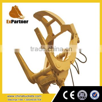 single above clamp log grapple, tractor log grapple for LG93X LG95X for sdlg wheel loaders