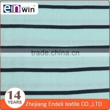 stripe custom fabric cotton jersey knit 100 cotton knit fabric for T-shirt