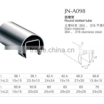 ss round slotted tube/stainless steel round slotted tube/stainless steel round slotted tubes