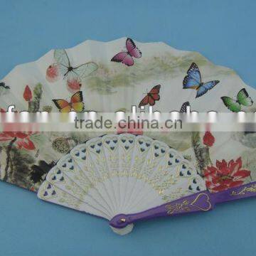 2013 new designed plastic with paper fan