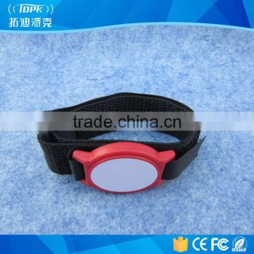 cheap red nfc fashionable wristbands for personal tracking