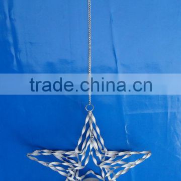 Hanging Star T-Lite Zianc Antique Finished