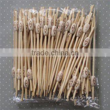 Disposable bamboo sticks with different sizes