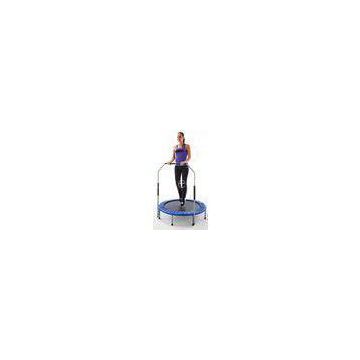 Mini Fitness Trampoline 38 inch Handrail Fitness Workout Cardio Gym Indoor Safe
