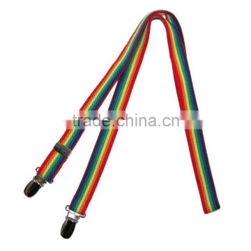Adjustable Rainbow Stripe Mitten Clips for Kids Dubaa
