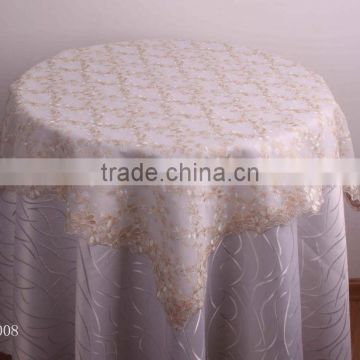 new design polyester satin table cloths for weddings