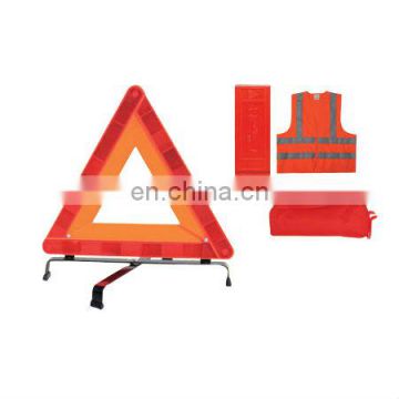 E-MARK Car Accident Kits with Warning Triangle and Safety Vest and Made of 120gsm knitting fabric