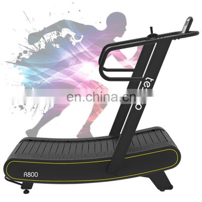 good price rongle home fitness equipment curved manual treadmill self-generated treadmill without motor