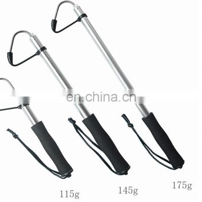 in stock Telescopic Sea Fishing Gaff Stainless With String Ice Aluminum Alloy Spear Hook