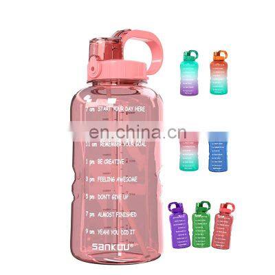 hot selling big capacity premium anti slip classic durable gym sports colorful blank 2l bottles fitness