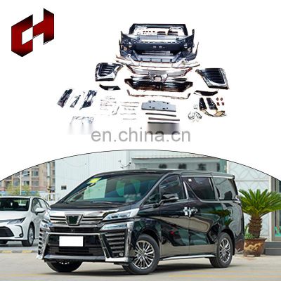 CH Cheap Manufacturer Car Parts Black Bumper Roof Spoiler Car Conversion Kit For Toyota Vellfire 2015-2018 to 2019-2020