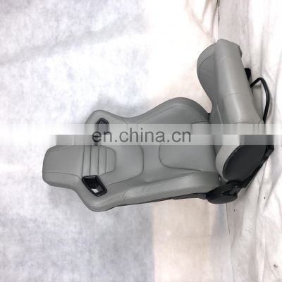 Cement grey PVC  Adjustable with single/double slider racing seat for car use Car Seat