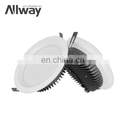 ALLWAY Commercial Energy Saving Indoor Ceiling Aluminum Downlight Round Led Down Lights