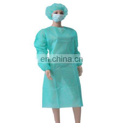 PPE/Microporous Isolation Gown Polypropylene Lab Gowns Knit Cuff Long Sleeve Blue