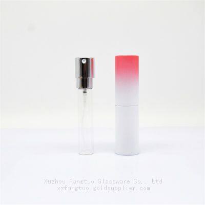 8ml carry on perfume bottle empty press spray bottle for sample perfume packing bottles inner glass