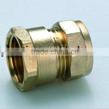 Hight quality copper pipe fittings brass female socket female coupling female adapter for copper pipe