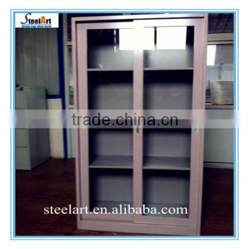 Steelart glass front locking cabinet