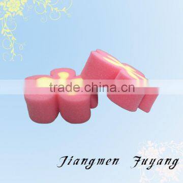 flower shaped bath cleaning sponge