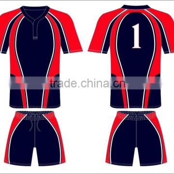 2015 custom designed stretchable breathable rugby jersey for club