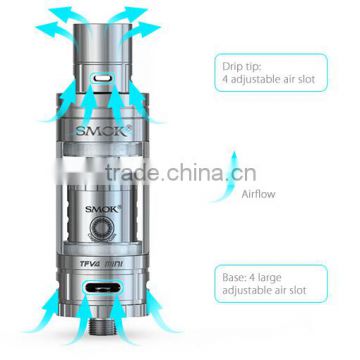 Huge Vapor Original Smok tfv4 subohm tank Wholesale Stock already T3 Triple Coil and Quad Coil Single Kit with Fast Shipping