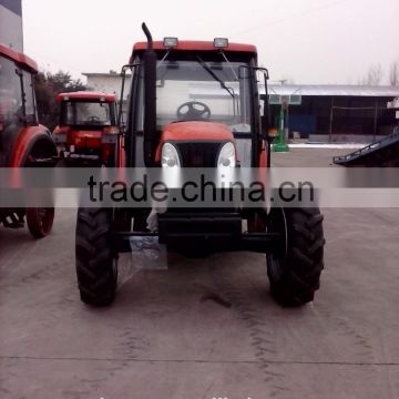 Top Quality !!Wheeled Tractor YTO-704 , 4WD Aircab Tractor with 4 in 1 front end loader