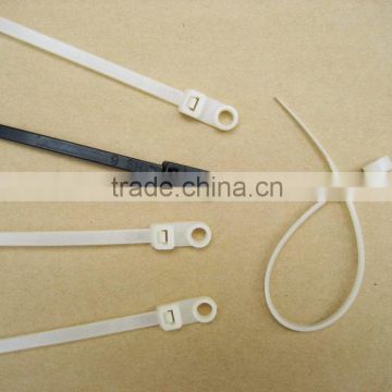 Directly sales 5*200 Mountable Head Nylon Cable Ties (UL certificate)