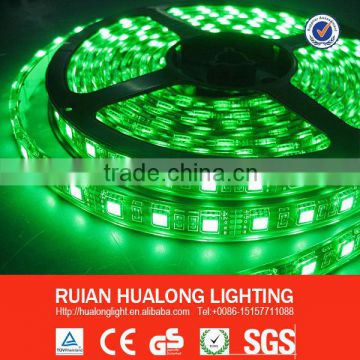 3528 SMD DC220 60pcs LED rope light IP67 super bright green color