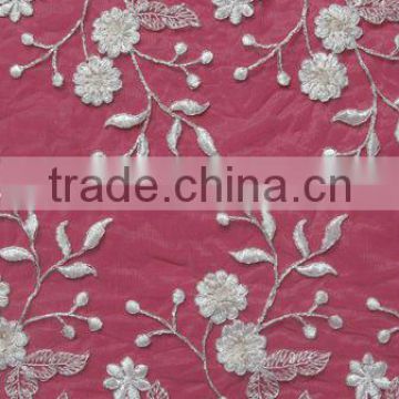 44cm Wide double sided trim lace for bridal dresses