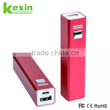 Light and Handy Smart Power Bank Charger 2200mah Micro USB Battery Charger made in Aluminum Alloy Materials