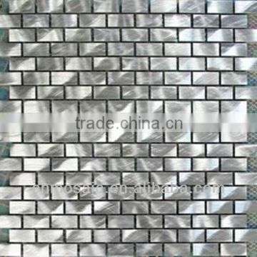 rectangle brushed aluminium composite tile for wall decoration