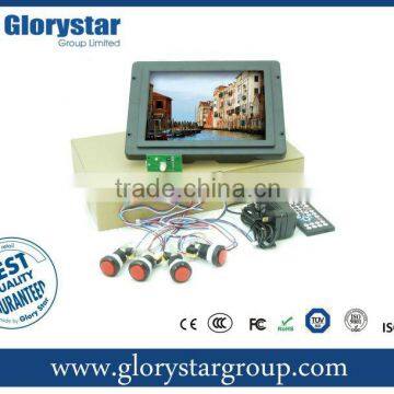 10" indoor lcd tv advertising display with buttons