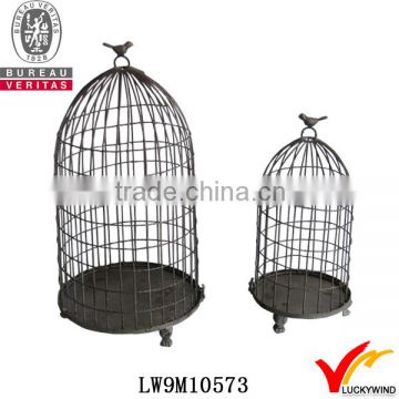 shabby chic small reproduction iron bird cage wrought iron