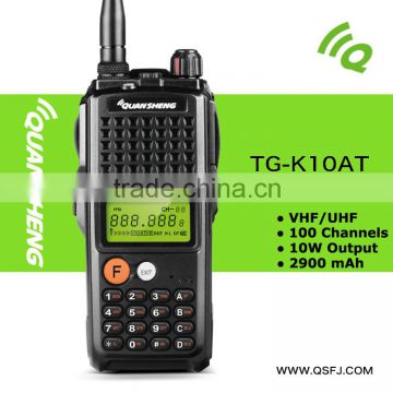 Handheld type 10W powerful IP54 waterproof amateur walkie talkie