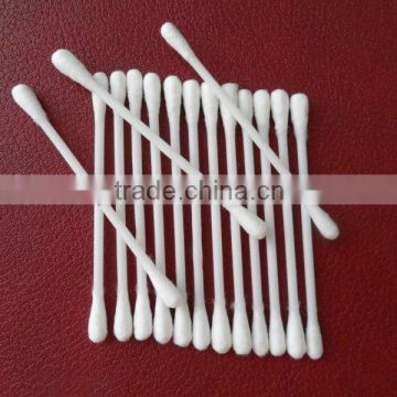 wooden stick cotton buds in ear