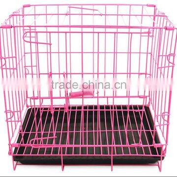 2016 dog transport kennel folding metal mesh dog cage