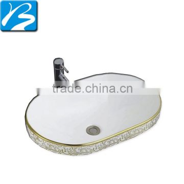 Cheap price classic Flower luxury color cheap wash basin