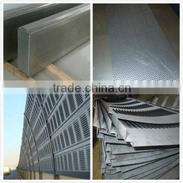 shutter and perforated noise fence sound barrier fence