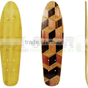 Bamboo mini cruiser skateboard decks