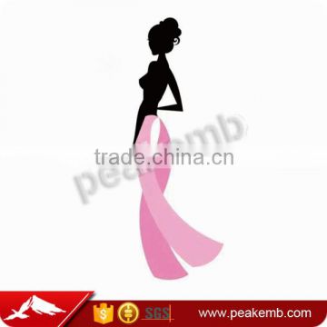 Pink Ribbon Girl Hot Fix Breast Cancer Ribbon Designs pink