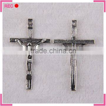 Cross charm imitate silver, for necklace custom charm manufacturer
