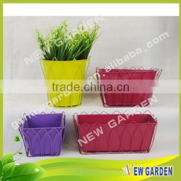 Wholesale Modern style multicolored garden hand made clay pot
