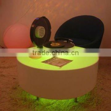 led glass furniture/cube table